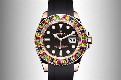 rolex yacht-master 40 with multi-color gem-set bezel replica|rolex yachtmaster 40 bezel set.